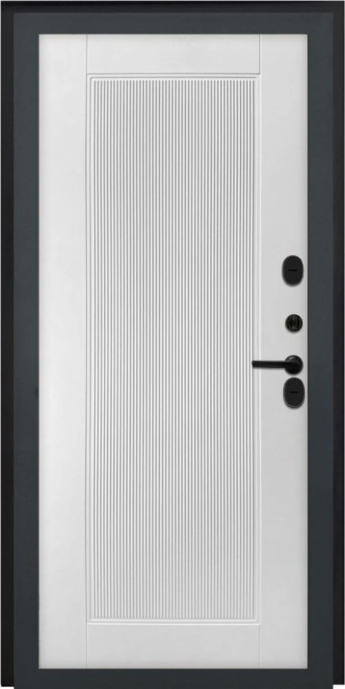 Входная дверь ДвериПРО Модель L-48 ПВХ 10мм Астрод Velutto Bianco DPRO198153 внутренняя сторона