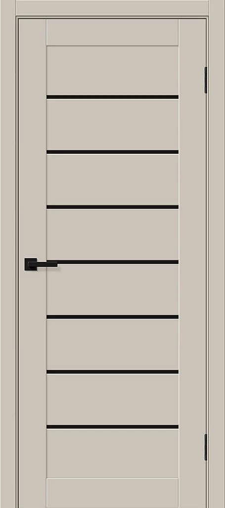 Фото Межкомнатная дверь Браво-22 Black Shine Cream Silk BR5499