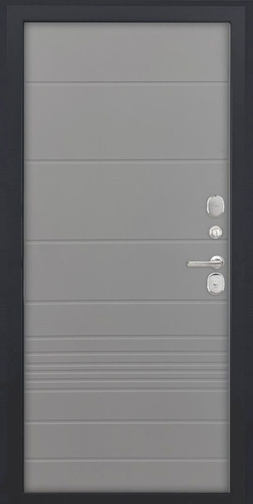 Входная дверь ДвериПРО L-Термо серебро ФЛ-700 (10мм, ясень грей) DPRO196564 внутренняя сторона