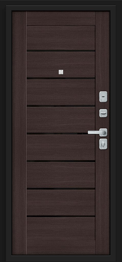 Входная дверь Прайм/BChrome Almon/Wenge Melinga BR6167