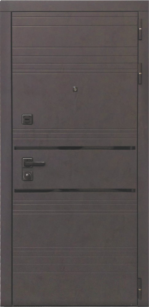 Входная дверь ДвериПРО L-43 ФЛ-291 (Line, 10мм, белый софт) DPRO197964 внешняя сторона