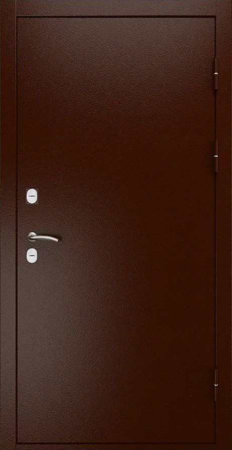 Входная дверь ДвериПРО L Термо ФЛ-659 (12мм, nussbaum+черная патина винорит) DPRO198101 внешняя сторона