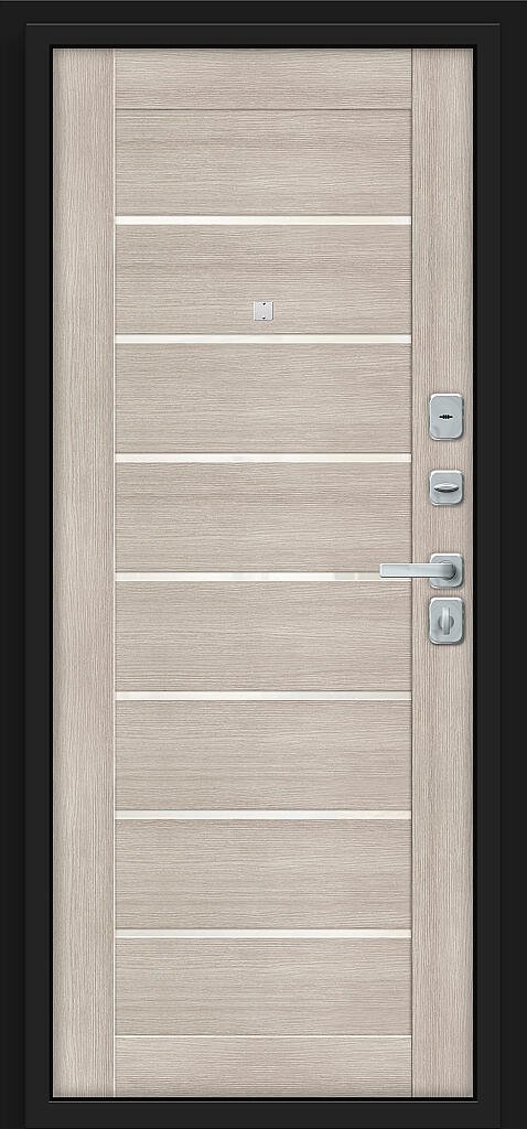 Фото Входная дверь Прайм/BChrome Almon/Cappuccino Melinga BR6166 внутренняя сторона