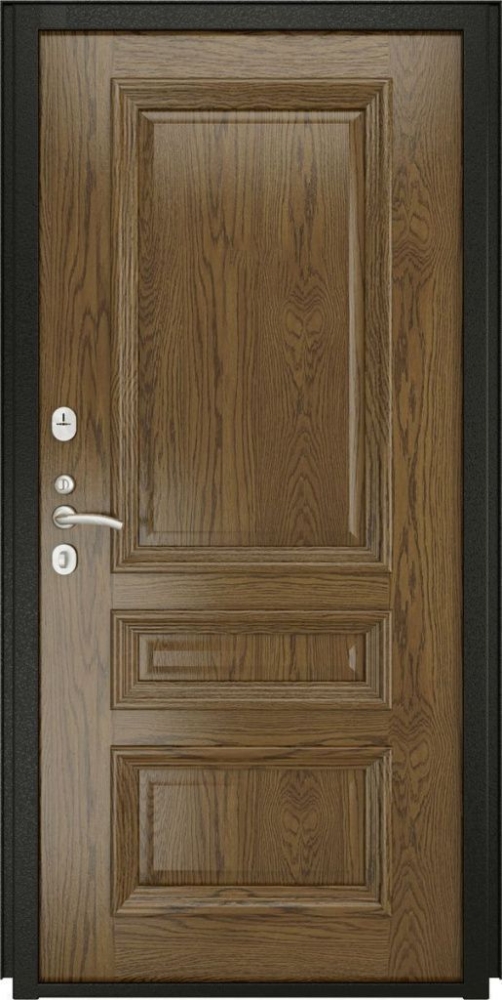 Входная дверь ДвериПРО L-45 Фараон-2 (16мм, светлый мореный дуб) DPRO196033 внутренняя сторона
