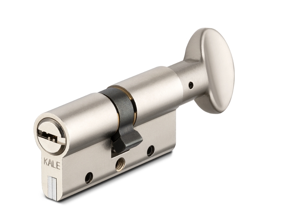 Фото Цилиндровый механизм с вертушкой 164 DBM-E/70 (30+10+30) mm никель 5 кл.